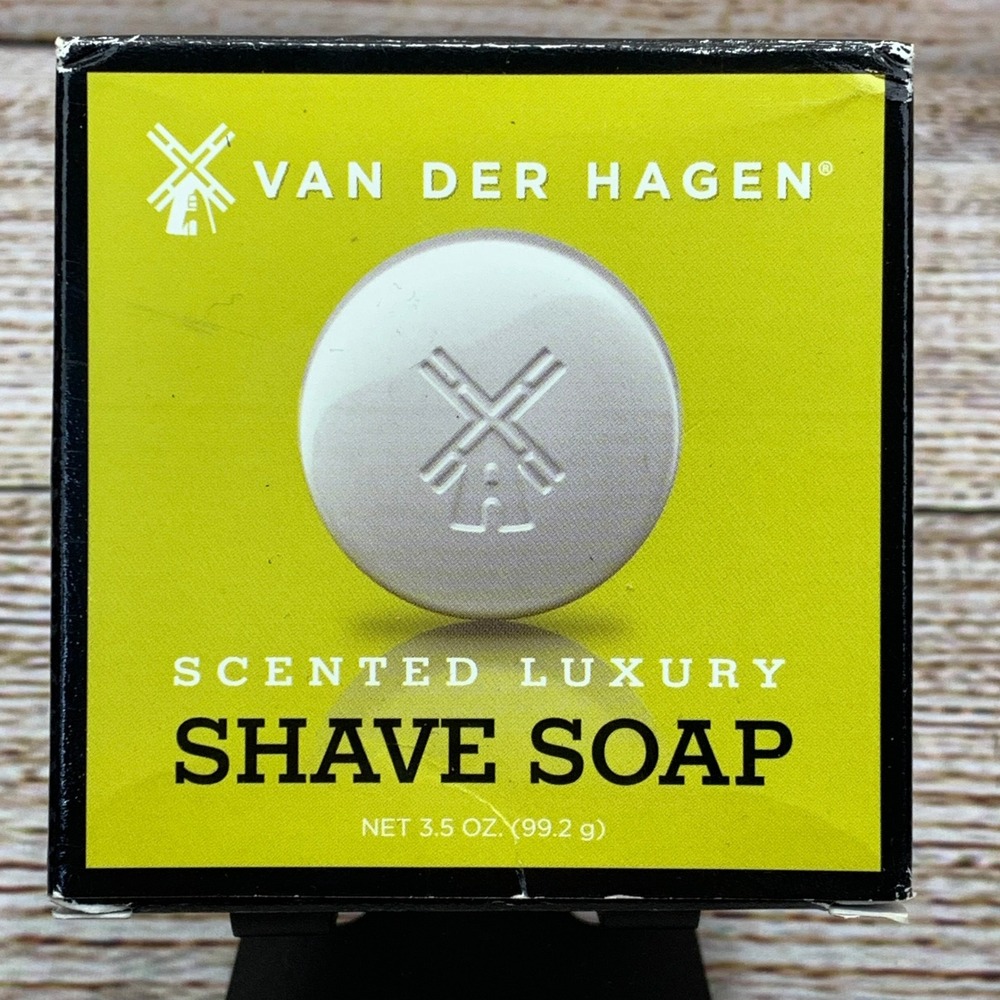 Van Der Hagen Scented Luxury Shave Soap Bar 3.5 oz‎ Mens Grooming New
